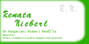 renata nieberl business card